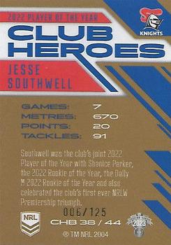 2023 NRL Traders Titanium - Club Heroes Bronze #CHB38 Jesse Southwell Back